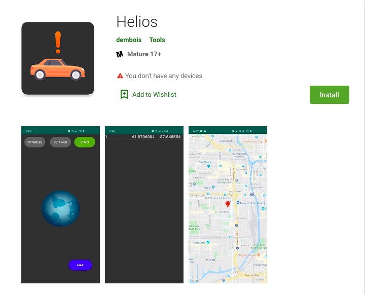 Helios now on Android Market